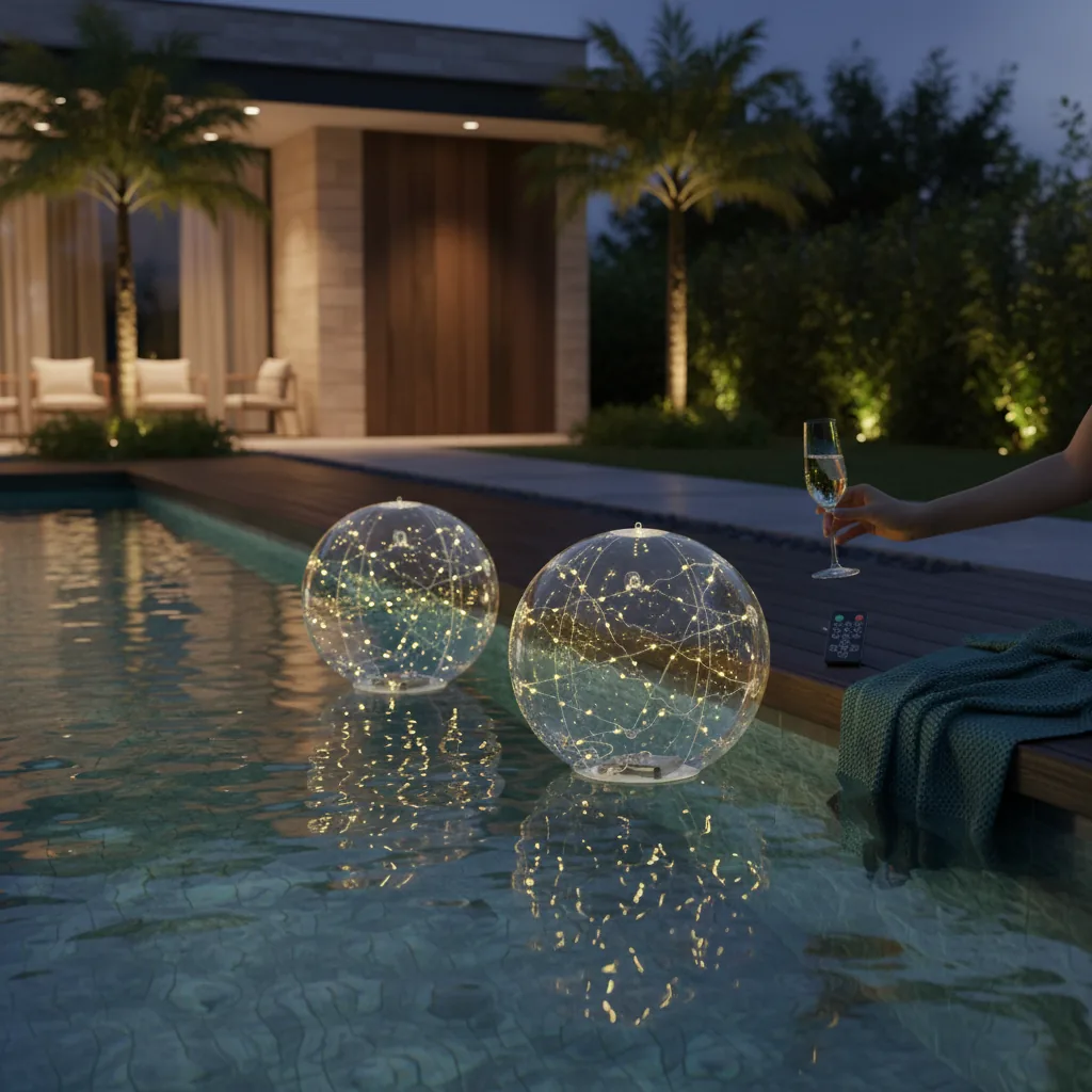 Inflatable Solar Pool Orbs image