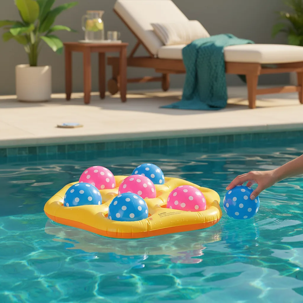 Inflatable Tic-Tac-Toe Pool Game